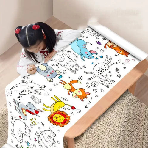 ROLLO PAPEL PARA NIÑOS COLOREAR 30 X 300 CM 🤩😱 - ENVÍO GRATIS